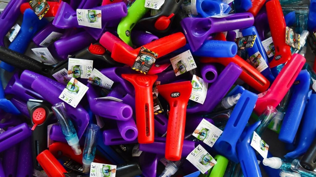 Squeegee product manufactured in pile