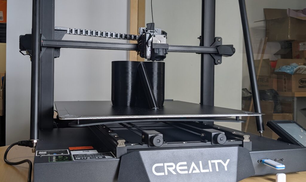 SurfaceID 3D printer and part industrial design with creality logo