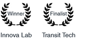 award winner and finalist recognition for ISR Transit industrial design project in transit technology